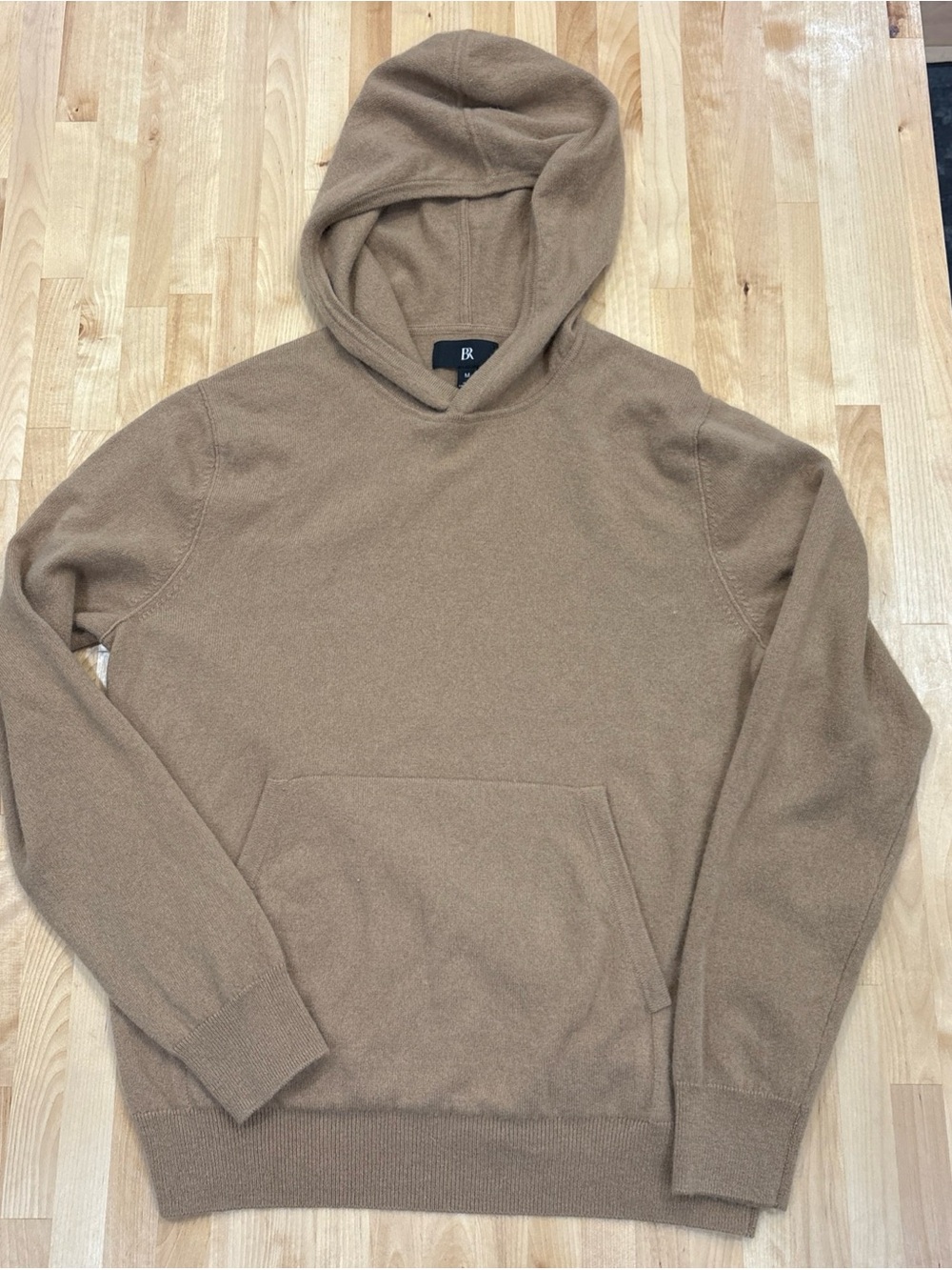 BANANA REPUBLIC Cashmere Sweater Hoodie Men's Size M Camel